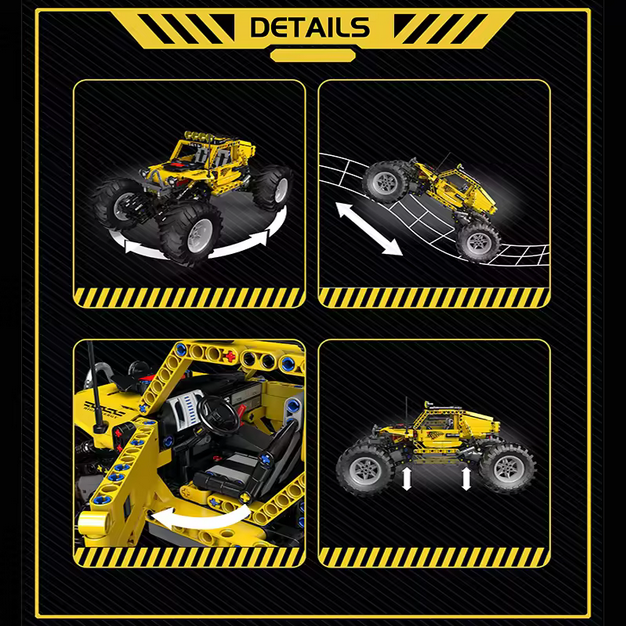 Mould King 18021 RC Klemmbaustein Offroad Modellauto 4 Motoren MK