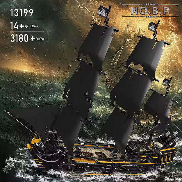 Mould King 13199 Schwarzes Piratenschiff – 3.180 Teile MK