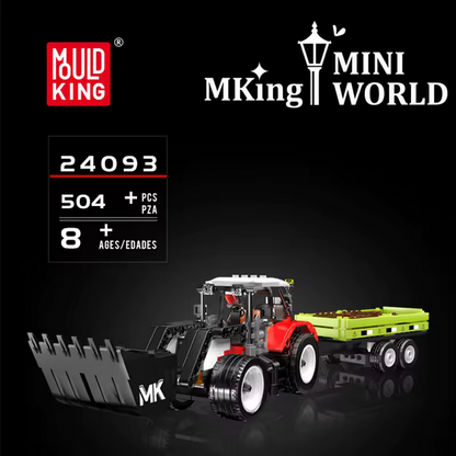 Mould King 24093 Radlader & Landwirtschaftsanhänger – 504 Teile MK
