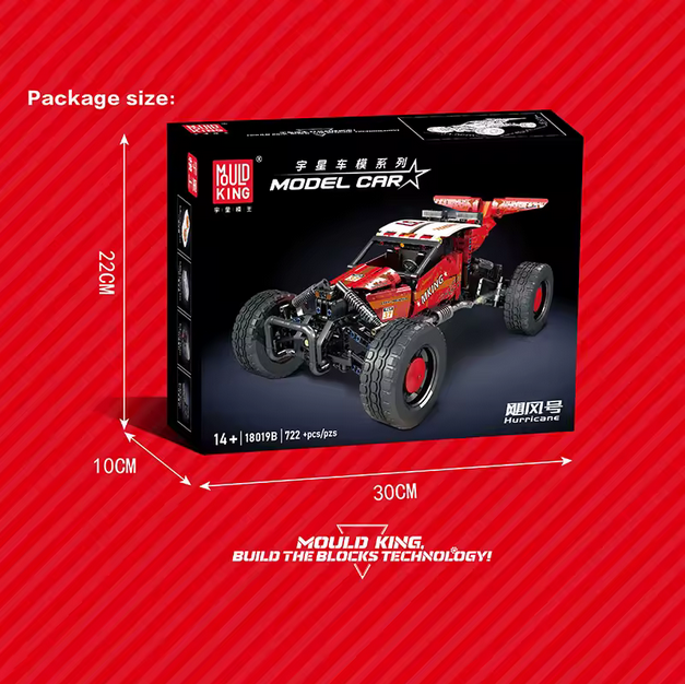 Mould King 18019B Hurricane Graffiti Buggy – 708 Teile MK