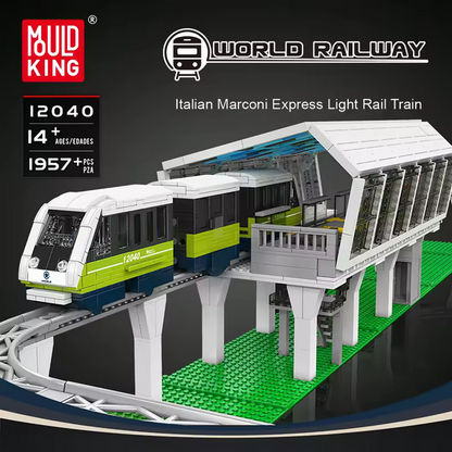 Mould King 12040 Marconi Express Light Rail Train – 1.957 Teile MK