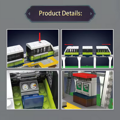 Mould King 12040 Marconi Express Light Rail Train – 1.957 Teile MK