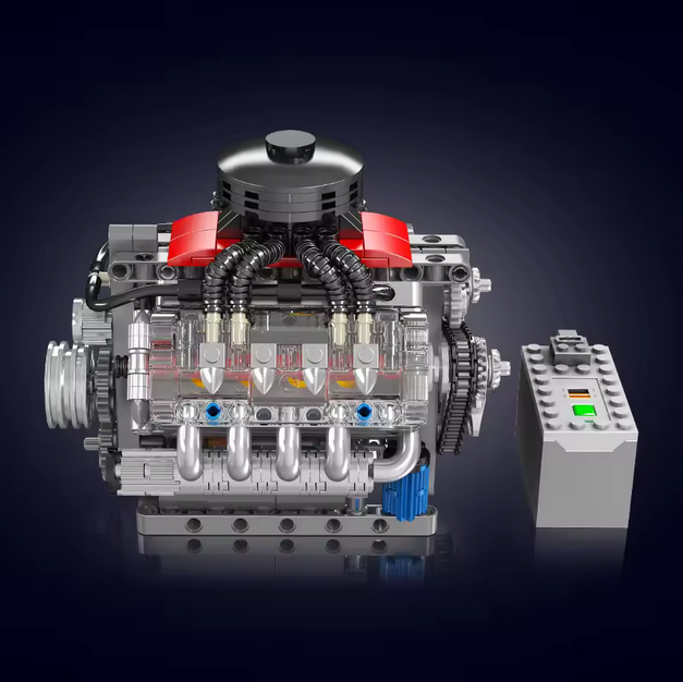 Mould King 10171 LSX454 V8 Motor Bausatz – 487 Teile MK
