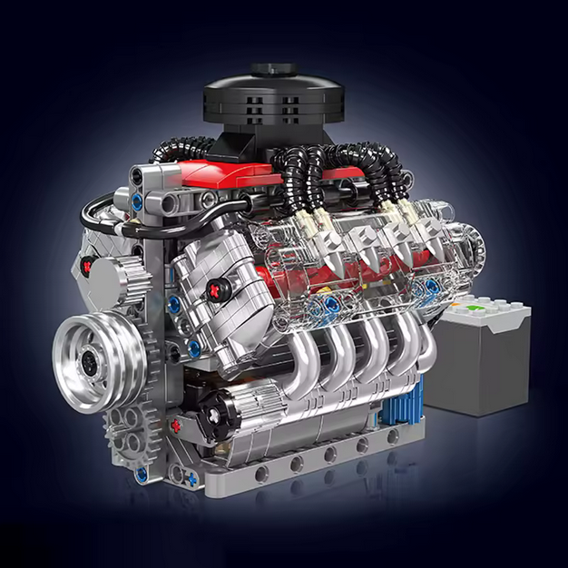 Mould King 10171 LSX454 V8 Motor Bausatz – 487 Teile MK