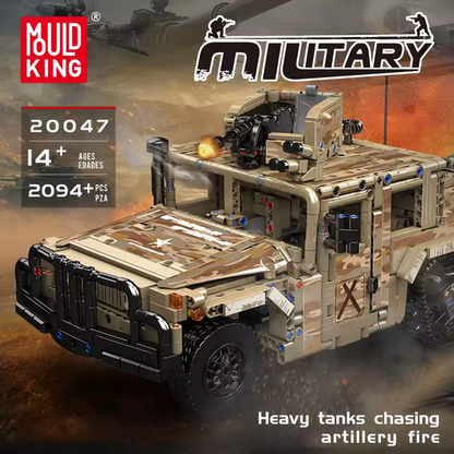 Mould King 20047 Ferngesteuerter Wüsten-Humvee – 2.094 Teile MK