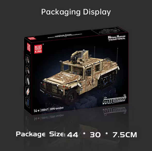 Mould King 20047 Ferngesteuerter Wüsten-Humvee – 2.094 Teile MK