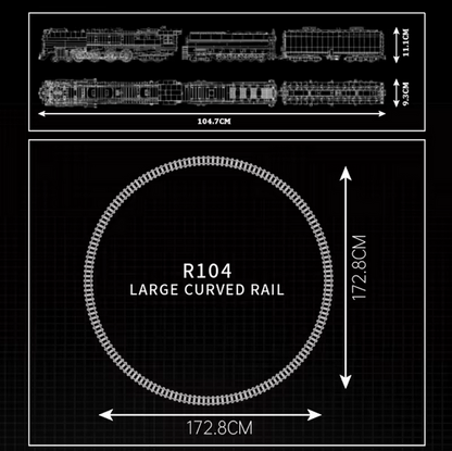 Mould King 12031 Union Pacific 844 Dampflokomotive – 3.357 Teile MK