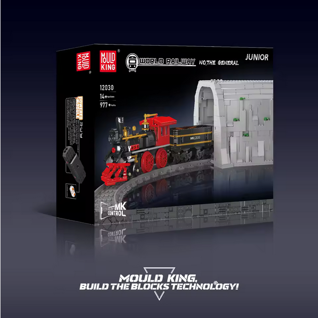 Mould King 12030 The General Dampflokomotive – 977 Teile