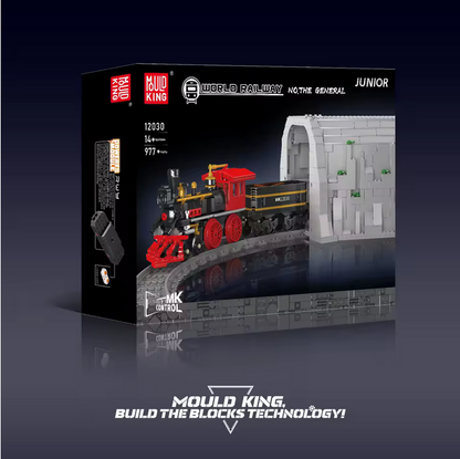 Mould King 12030 The General Dampflokomotive – 977 Teile