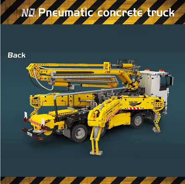 Mould King 19003 Pneumatischer Beton-LKW motorisiert – 4.368 Teile MK