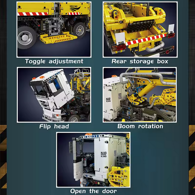 Mould King 19003 Pneumatischer Beton-LKW motorisiert – 4.368 Teile MK