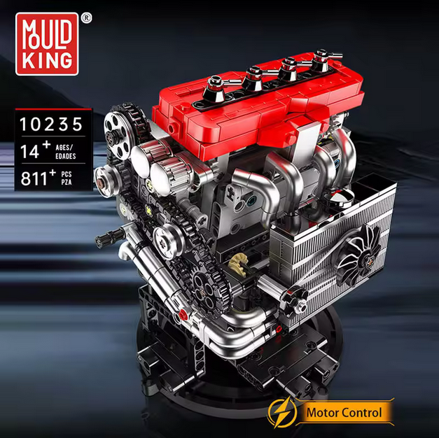 Mould King 10235 4G63T Turbomotor Modell – 811 Teile MK