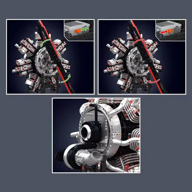 Mould King 10233 Radial Flugmotor Modell – 3.089 Teile MK