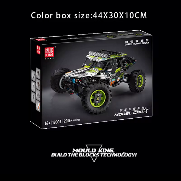 Mould King 18002 Green Hound RC Buggy – 1.890 Teile MK