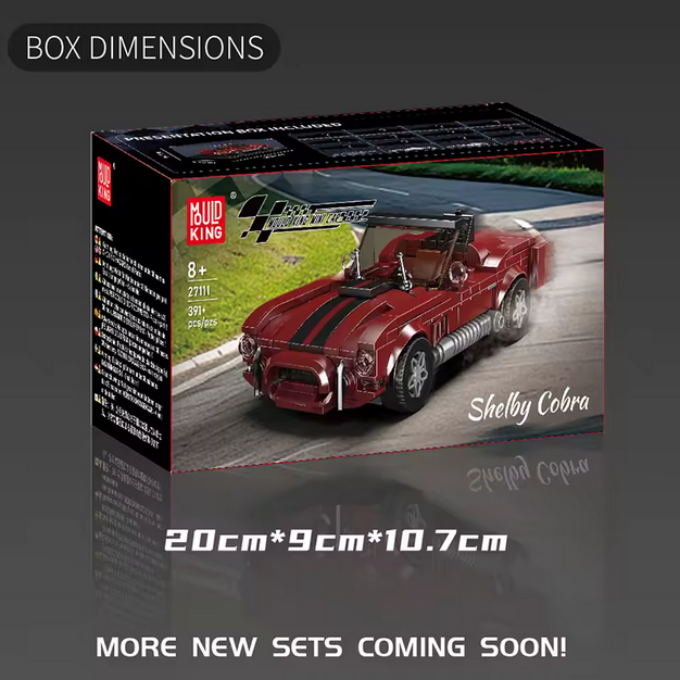 Mould King 27111 Shelby Cobra 427 Roadster – 395 Teile MK