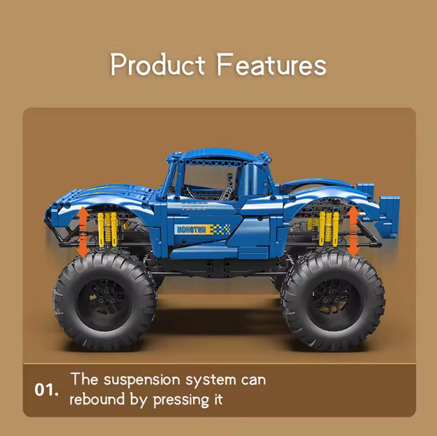 Mould King 18039 RC Monster Geländewagen – 1.454 Teile MK