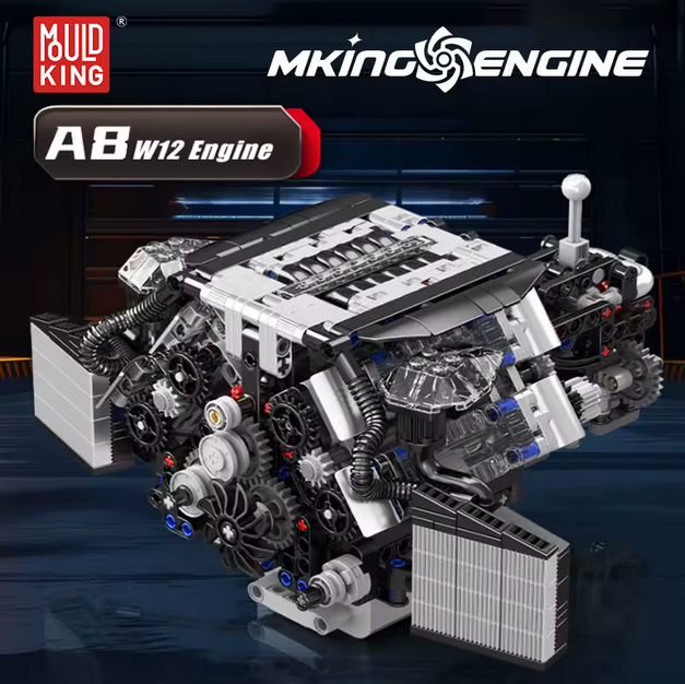 Mould King 10230 W12 Twin Turbo Motor Modell – 871 Teile MK