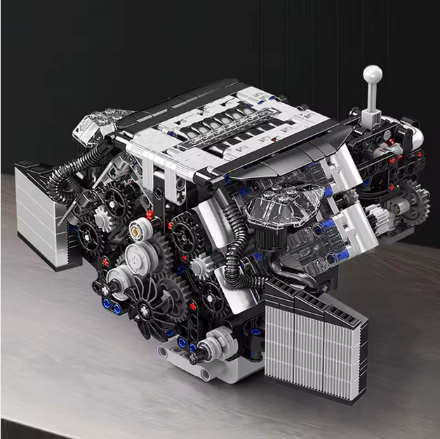 Mould King 10230 W12 Twin Turbo Motor Modell – 871 Teile MK