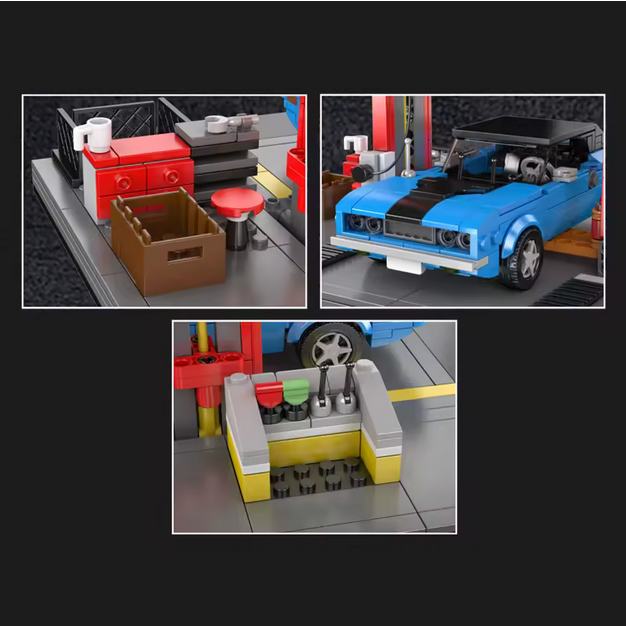 Mould King 24086 Werkstatt & Muscle-Car – 858 Teile MK