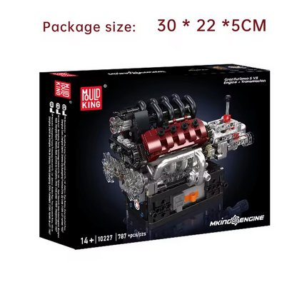 Mould King 10227 V8 Motor mit Getriebe – 787 Teile MK