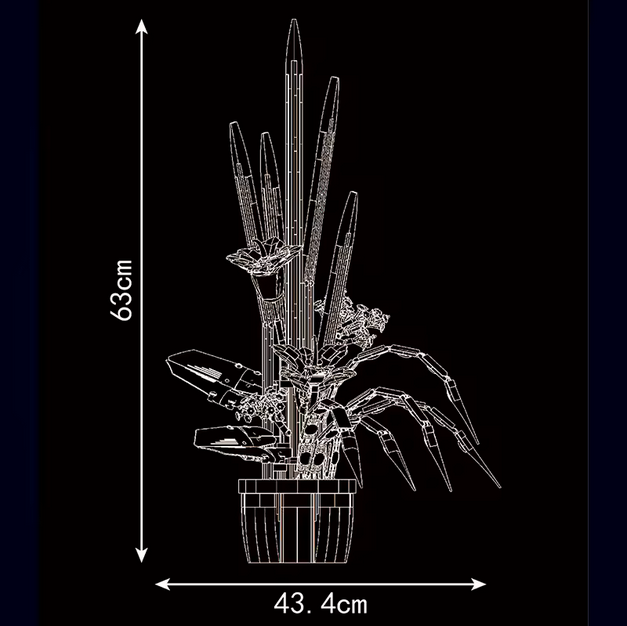 Mould King 10023 Fairy Lily Bouquet – 1.513 Teile MK