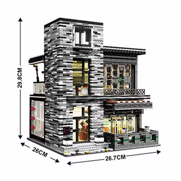 Mould King 16042 Street Modern Bar MOC Bausatz – 3.992 Teile MK