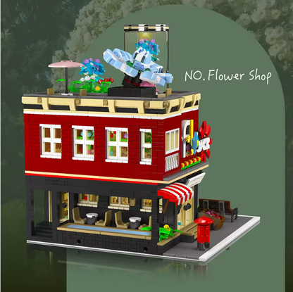 Mould King 16056 NovaTown Blumenladen Bausatz – 2.291 Teile MK