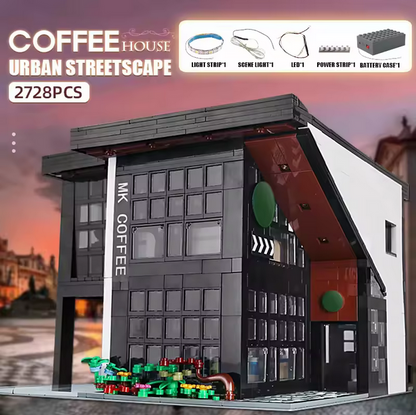 Mould King 16036 Modern Coffee Shop MOC Bausatz – 2.728 Teile MK