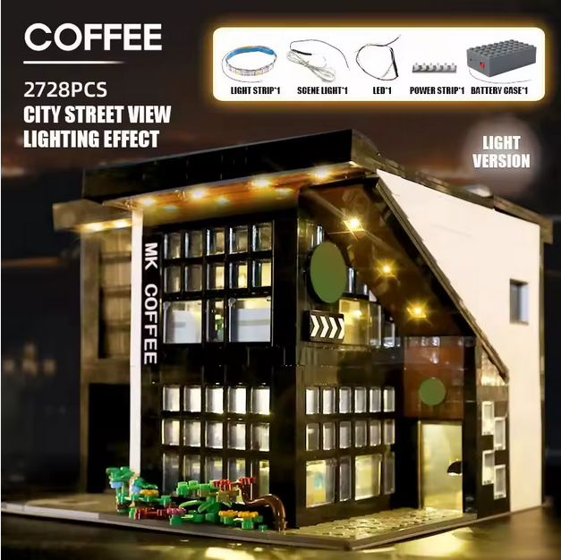 Mould King 16036 Modern Coffee Shop MOC Bausatz – 2.728 Teile MK