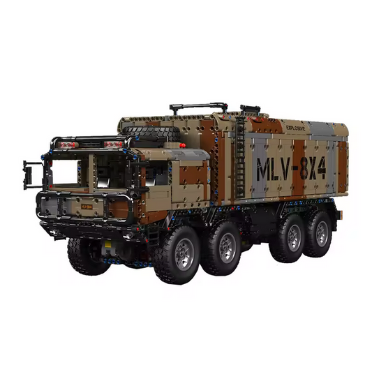 Mould King 20044 8x4 RC Raketen-LKW Militär Bausatz – 3.594 Teile MK
