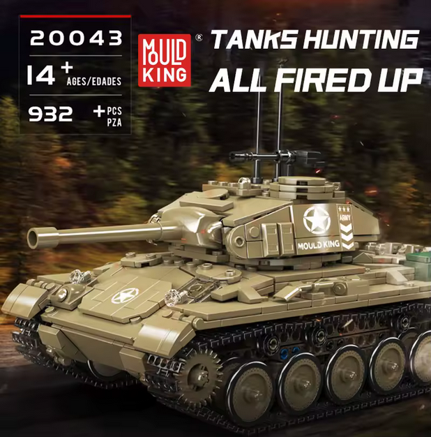 Mould King 20043 M24 Chaffee Panzer Bausatz – 932 Teile MK