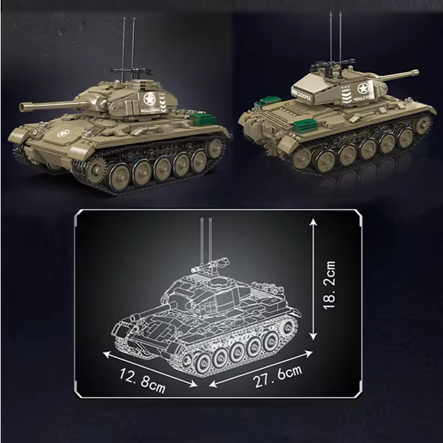 Mould King 20043 M24 Chaffee Panzer Bausatz – 932 Teile MK