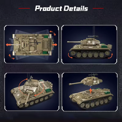 Mould King 20043 M24 Chaffee Panzer Bausatz – 932 Teile MK