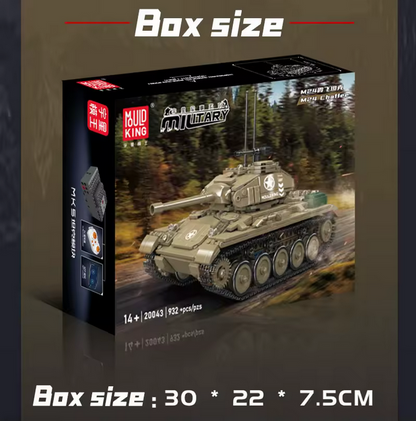 Mould King 20043 M24 Chaffee Panzer Bausatz – 932 Teile MK