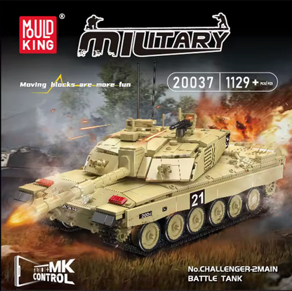 Mould King 20037 Challenger 2 Panzer RC Bausatz – 1.129 Teile MK