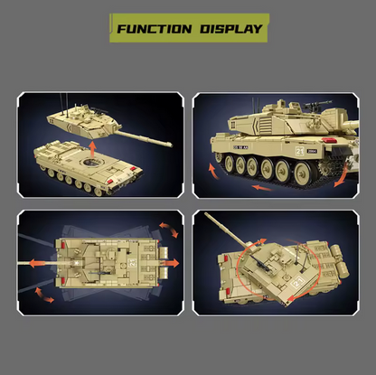 Mould King 20037 Challenger 2 Panzer RC Bausatz – 1.129 Teile MK