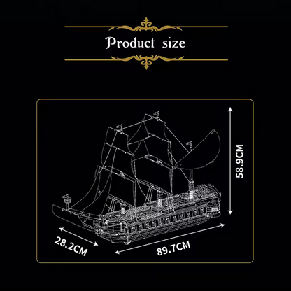 Mould King 13192 Imperial Frigate Modellbausatz – 3.580 Teile MK