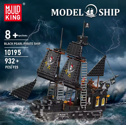 Mould King 10195 Black Pearl Piratenschiff Bausatz – 932 Teile MK