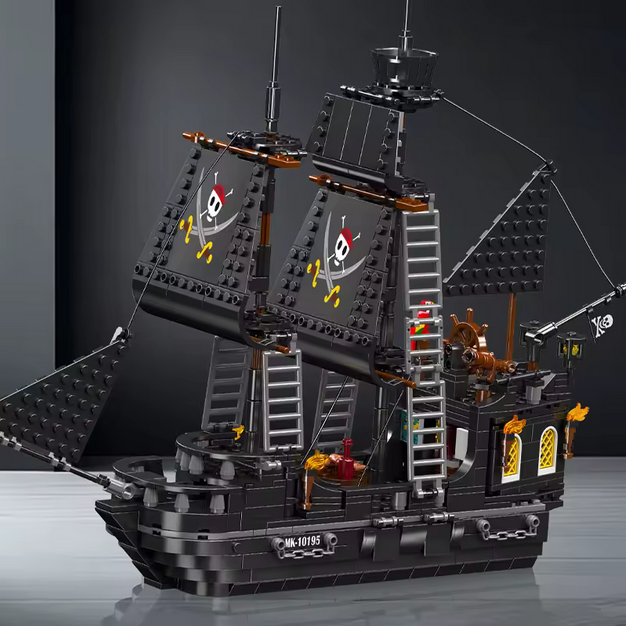 Mould King 10195 Black Pearl Piratenschiff Bausatz – 932 Teile MK