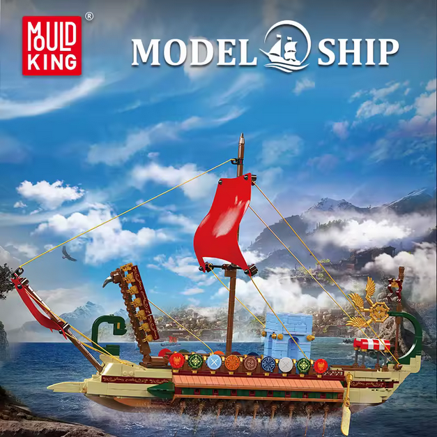 Mould King 10156 Römisches Imperium Kriegsschiff Bausatz – 1.466 Teile MK