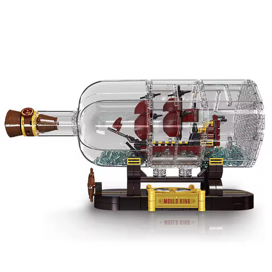 Mould King 10085 Mini Queen Revenger Schiff in der Flasche – 885 Teile MK