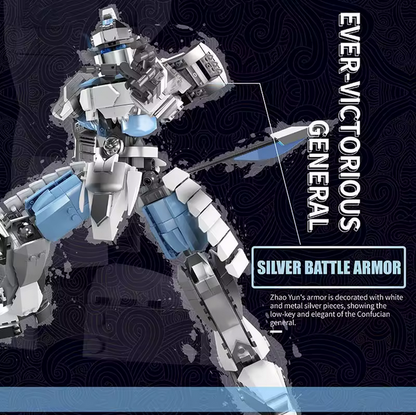 MOULD KING 93003 Zhao Yun Legendärer General Bausatz – Bewegliche Actionfigur (Historisches Sammlermodell) MK