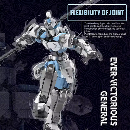 MOULD KING 93003 Zhao Yun Legendärer General Bausatz – Bewegliche Actionfigur (Historisches Sammlermodell) MK