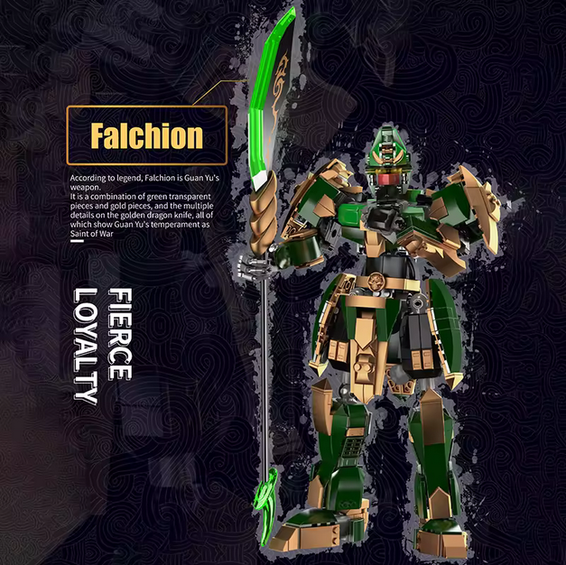 MOULD KING 93002 Guan Yu Legendärer General Bausatz – Goldene Krieger Actionfigur (Sammlermodell) MK