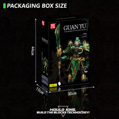 Mould King 93001 Guan Yu Legendärer General Bausatz – Großes Standmodell (60 cm, Sammlerfigur) MK