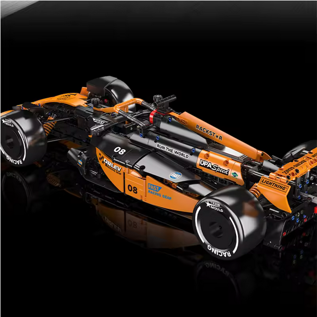 Mould King 13208 MCL Rennwagen 1:8 Modellbausatz – Formel Stil Auto (1480 Teile) MK