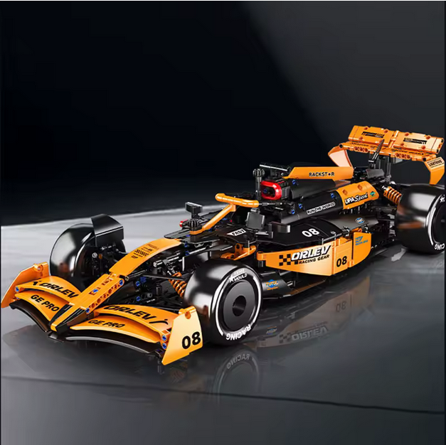 Mould King 13208 MCL Rennwagen 1:8 Modellbausatz – Formel Stil Auto (1480 Teile) MK