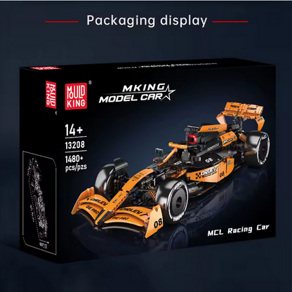 Mould King 13208 MCL Rennwagen 1:8 Modellbausatz – Formel Stil Auto (1480 Teile) MK