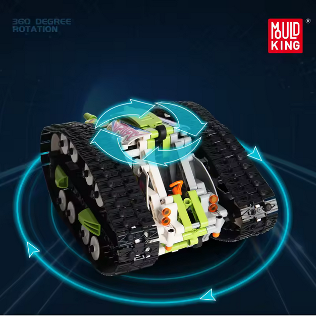 Mould King 13153 App-gesteuerter Tracked Racer – RC Kettenfahrzeug (836 Teile) MK