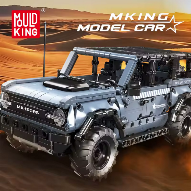 Mould King 15085 Offroad SUV Modellbausatz mit Rückziehmotor – Geländewagen (828 Teile) MK